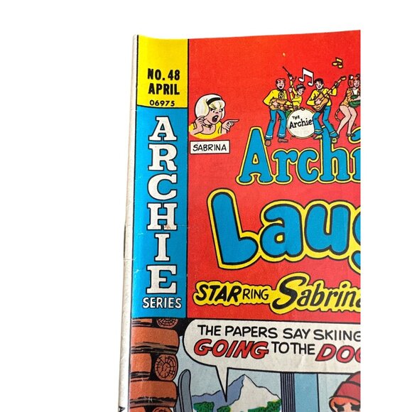 Archie Series Archies TV Laugh Out Comic #48 April 1977 Sabrina Colorful Cover - Picture 2 of 4